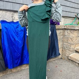 Forest Green Gorgeous Gown Selling for $35 (Original Price is $70) New - Tags on